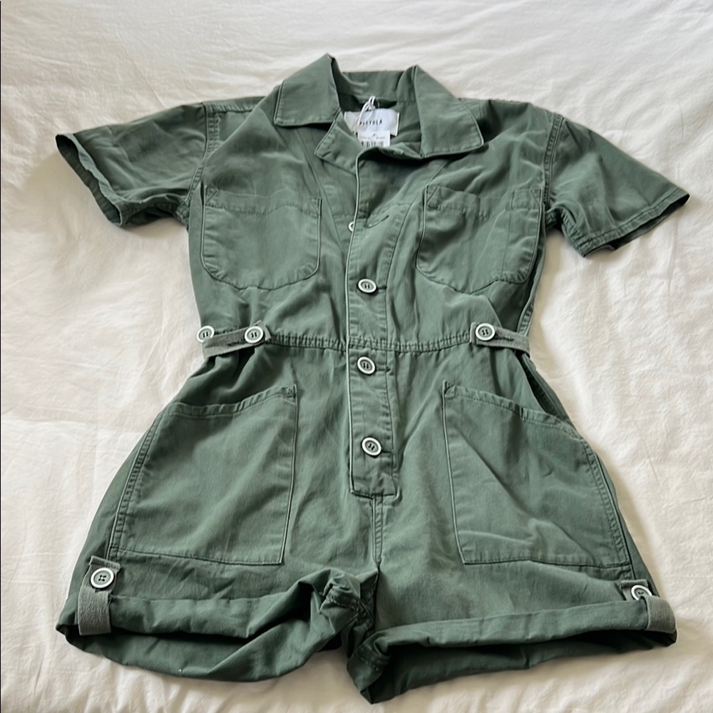 Pistola Army Green Jumpsuit - Picture 3 of 6